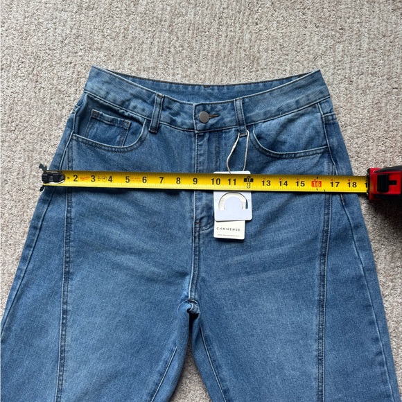 Commense Light Blue High-Rise Wide Leg Jeans - Picture 6 of 9